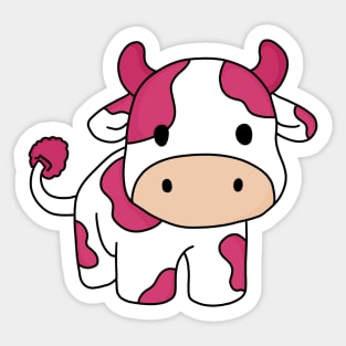 raspberry cow Sticker